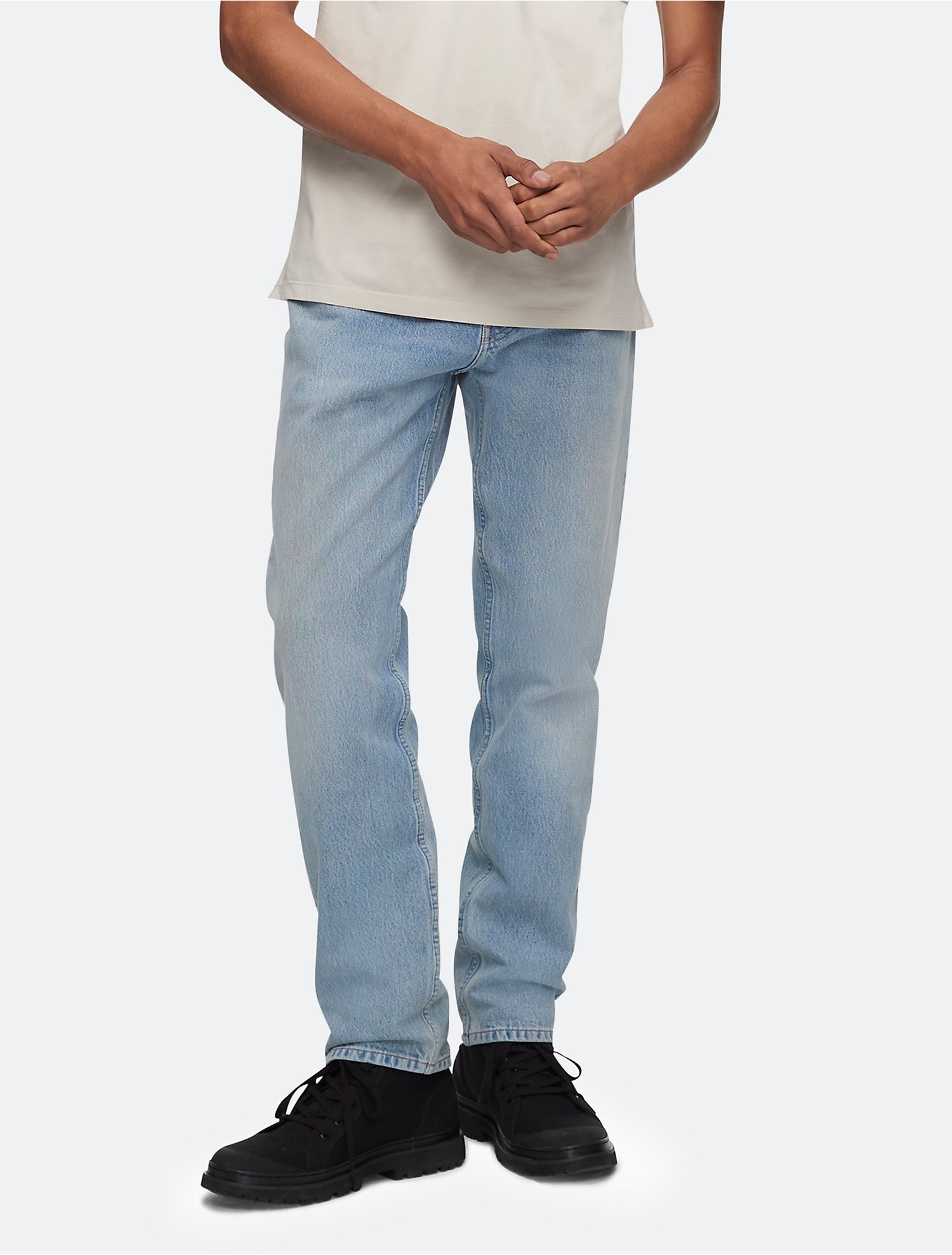 Slim Straight Fit Fontaine Medium Stone Jeans | Calvin Klein® USA