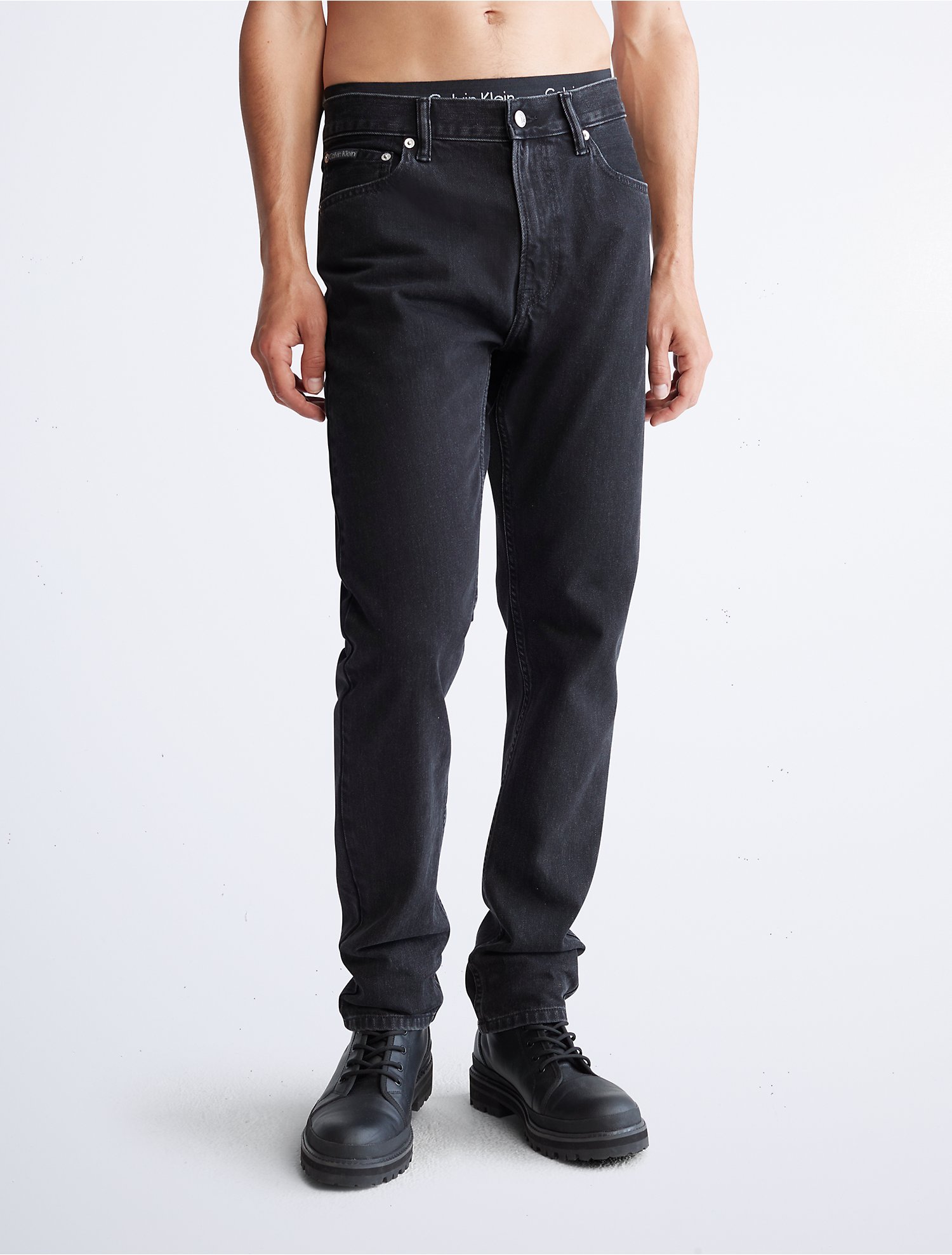 Slim Straight Fit Black Jeans | Calvin Klein® USA