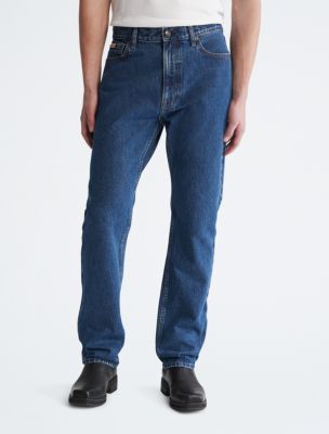 Calvin klein men's hot sale slim straight jeans