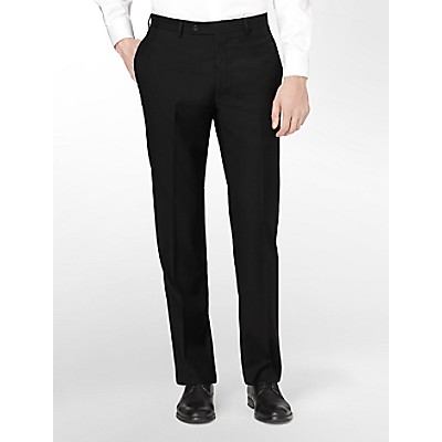 Body Slim Fit Black Wool Suit Pants | Calvin Klein