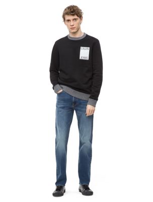 calvin klein men's relaxed straight fit denim jeans