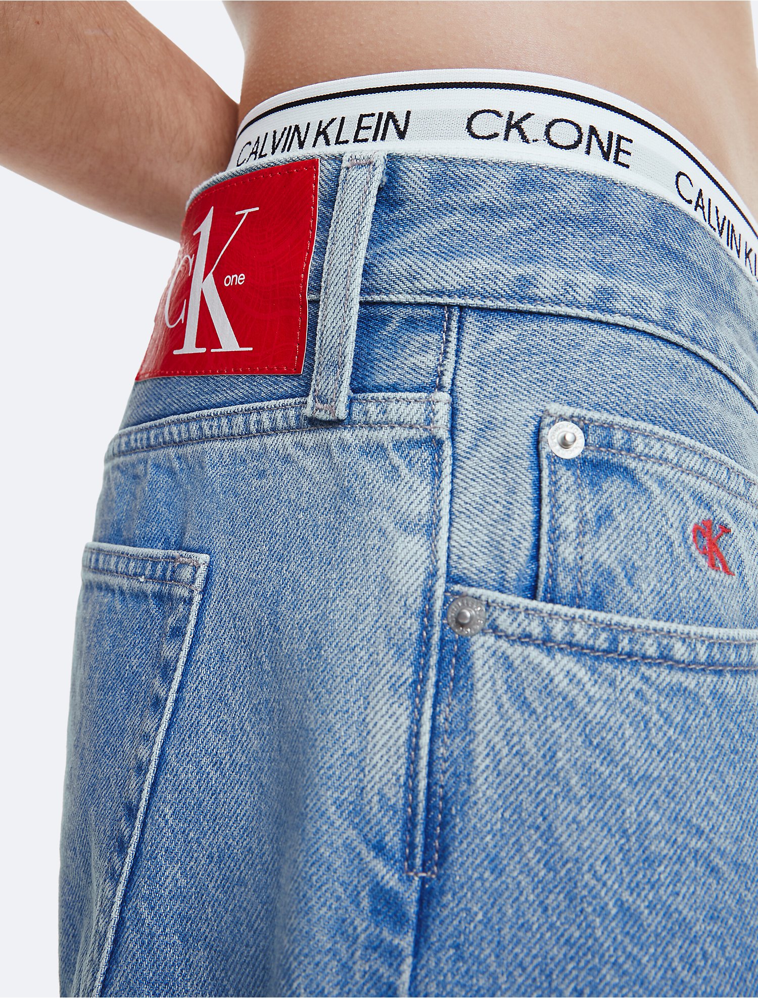Ik heb een Engelse les zout rit CK One Wide Leg Ankle Jeans | Calvin Klein