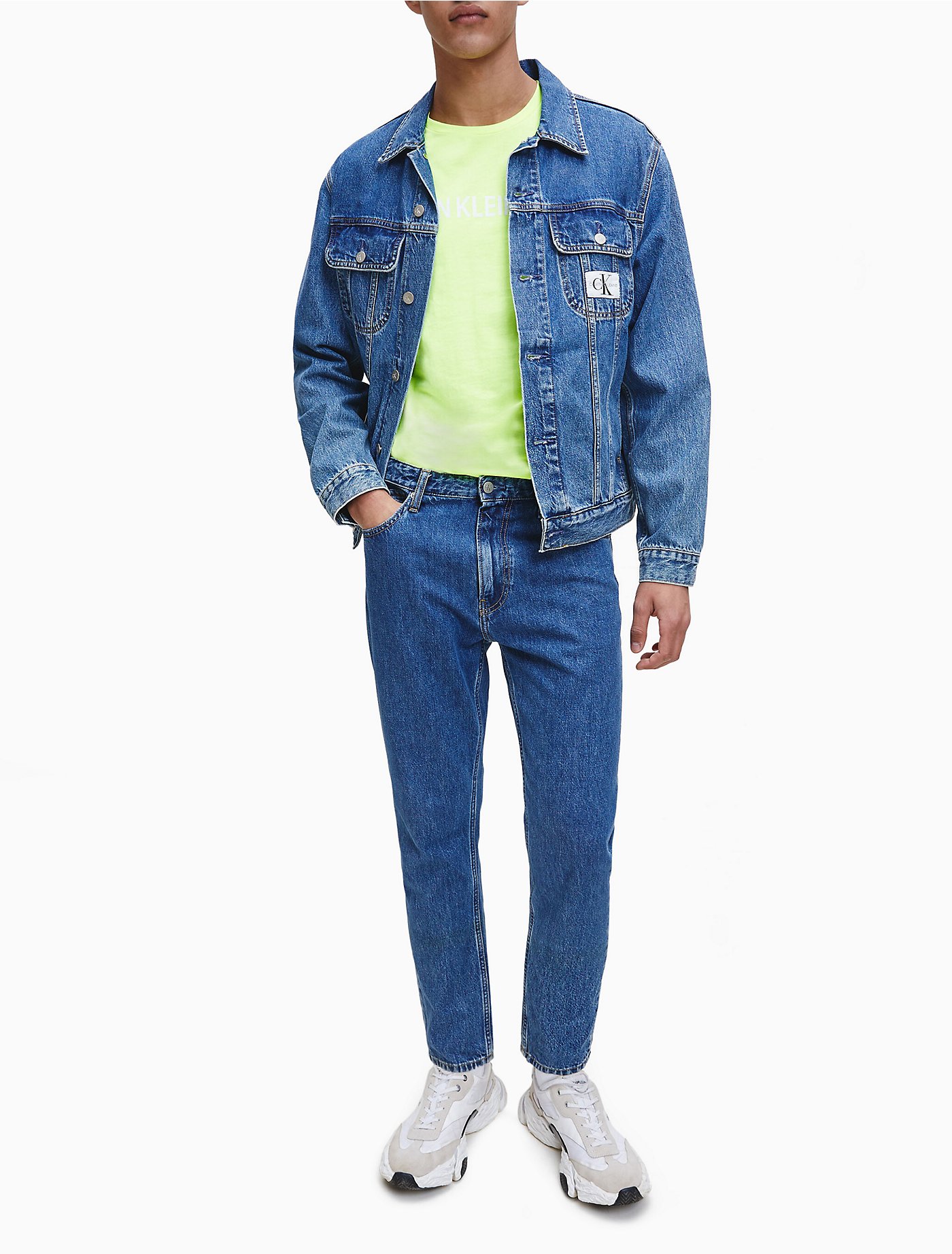 sladre minimal pølse Relaxed Fit Mid-Blue Stonewash Dad Jeans | Calvin Klein