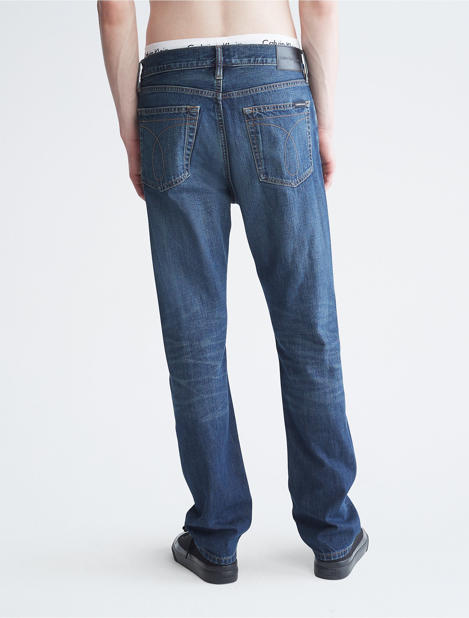 Ik geloof wortel snorkel Slim Straight Fit Dark Indigo Jeans | Calvin Klein® USA