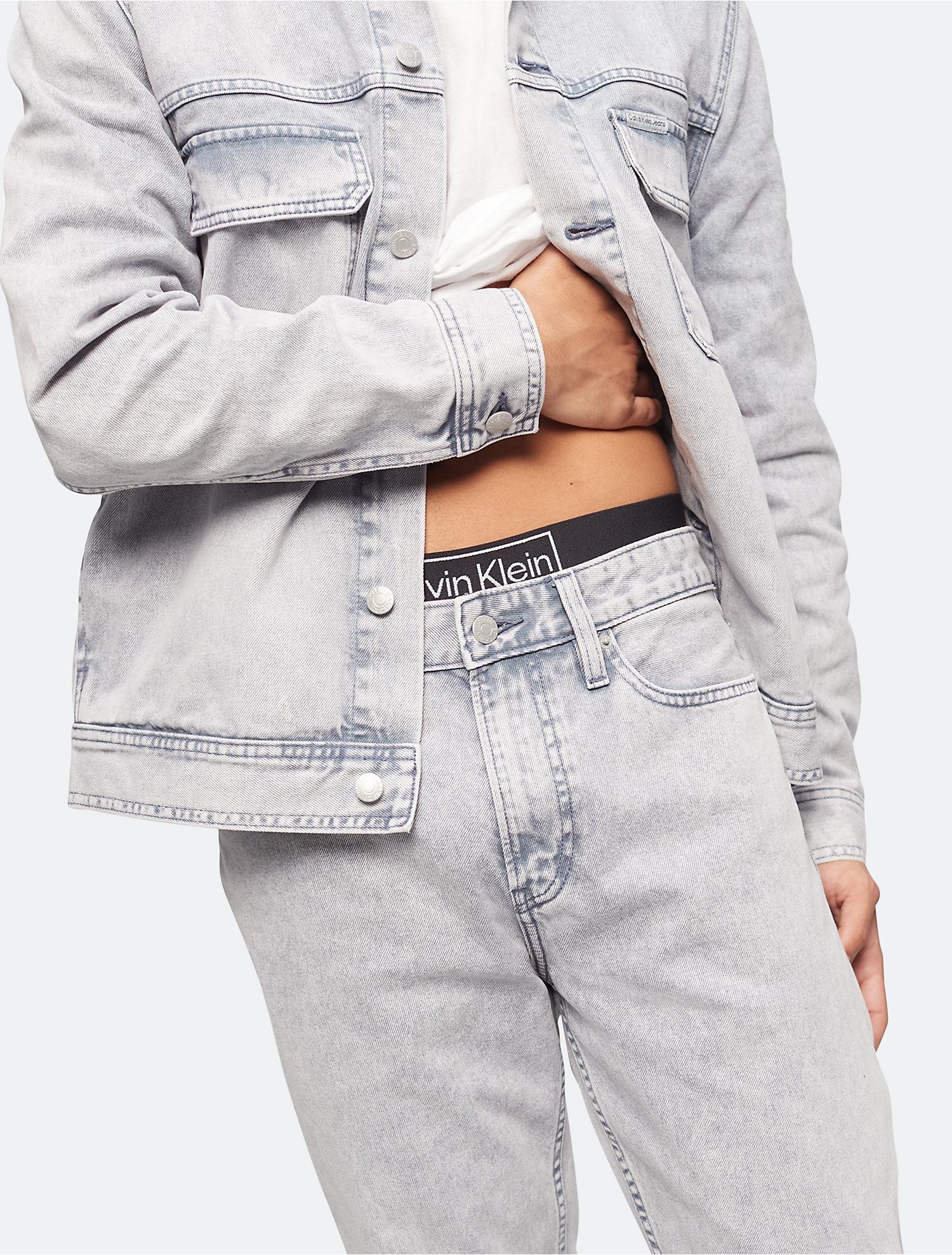 Slim Straight Fit Acid Wash Jeans | Calvin Klein® USA
