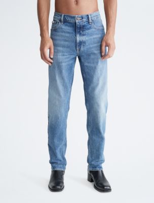 Calvin Klein Jeans 90s Straight Leg Jeans In Mid Wash Blue, 44% OFF