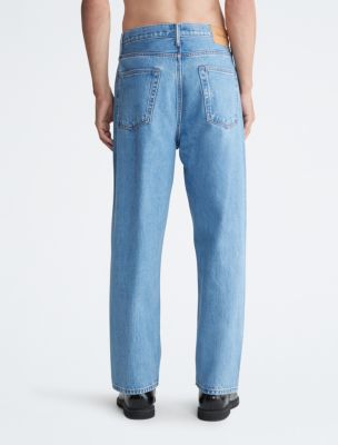 Twisted Seam Fit Jeans, Coastal Blue