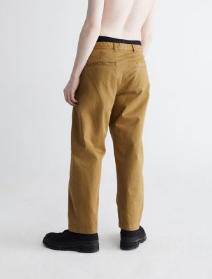 Standards Overdyed Utility Cropped Pants, Olive