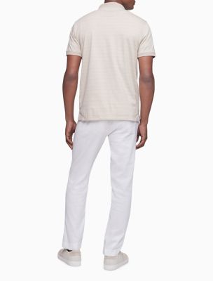 modern stretch slim fit linen blend chino pants
