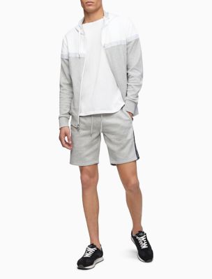 calvin klein taped drawstring swim shorts