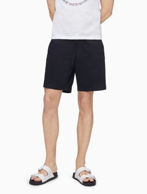 Solid Straight Leg Pull-On 7" Shorts, Black