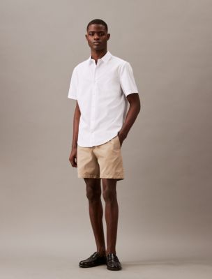 Brushed Cotton Pull-On Shorts, Greige