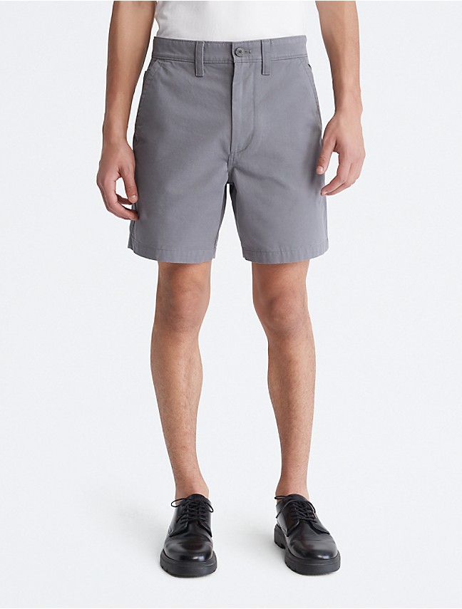 Calvin Klein Jeans LOGO TAB - Shorts - overcast grey/grey 