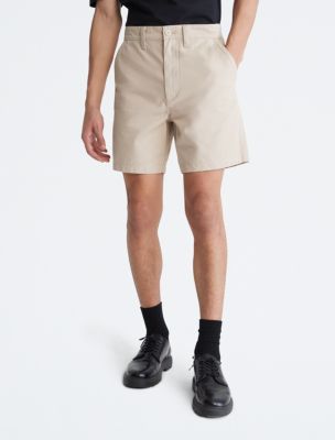 Utility 7-Inch Chino Shorts, Stony Beige