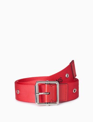red calvin klein belt