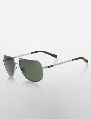 calvin klein men's aviator sunglasses