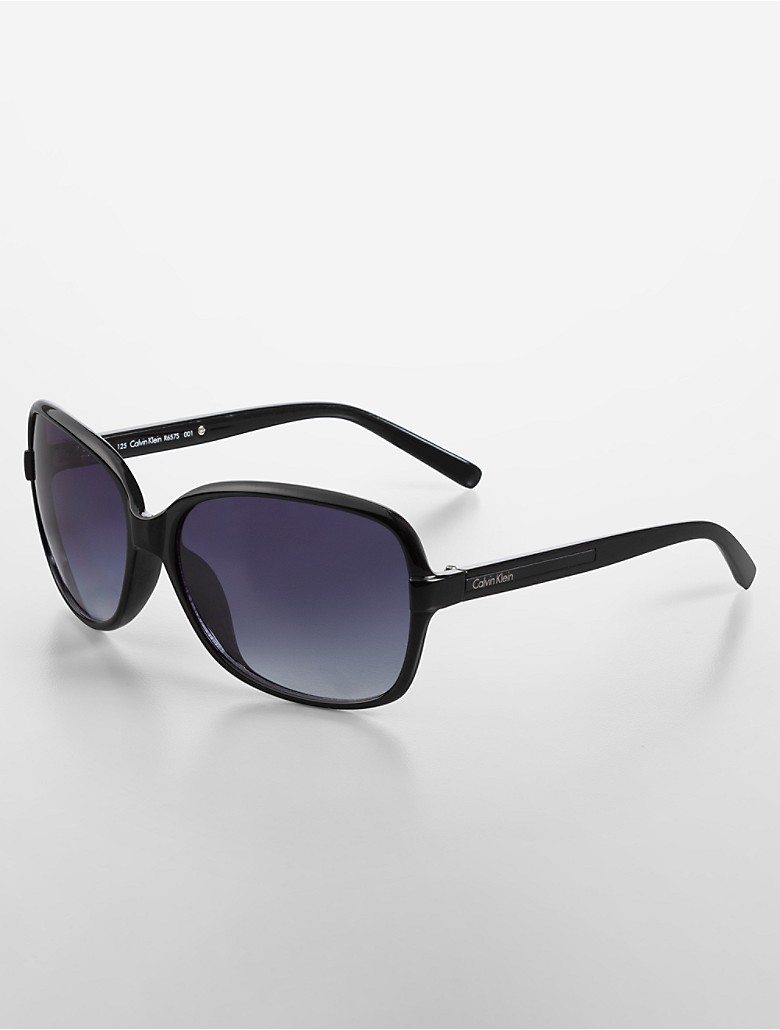 calvin klein womens oversized square frame sunglasses black