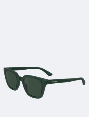 Classic Rectangle Sunglasses, Green