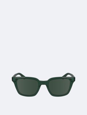 Classic Rectangle Sunglasses, Green