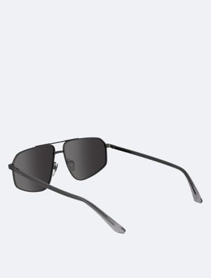Metal Classic Navigator Sunglasses Calvin Klein