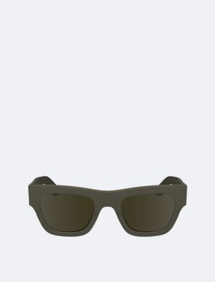 Naturals Modified Rectangle Sunglasses, Taupe