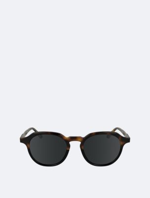 Acetate Classic Round Sunglasses Calvin Klein