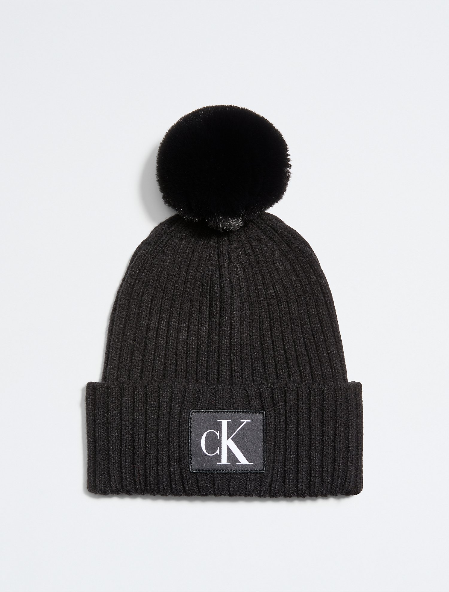 Knit Pom-Pom Beanie Hat | Calvin Klein