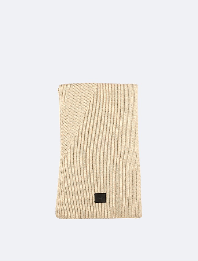 Tweed Monogram Logo Scarf | Calvin Klein