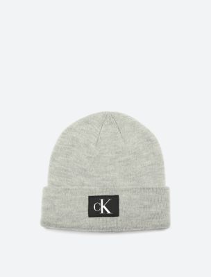 Calvin Klein Women's Placed Logo Beanie, Aubergine (AUB), ONE