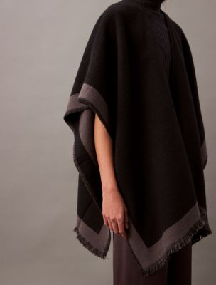 Calvin klein wool cape on sale