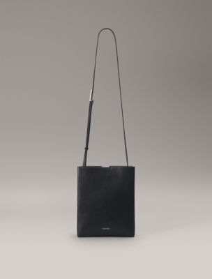 Line Leather Crossbody Bag Calvin Klein