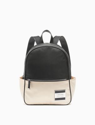 calvin klein nylon logo backpack