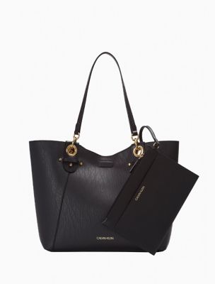 calvin klein black tote