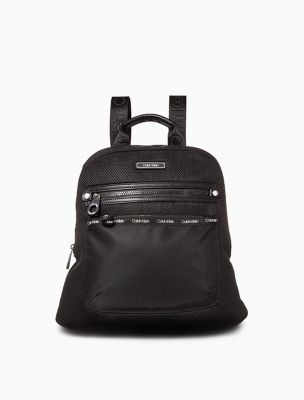 calvin klein nylon logo backpack