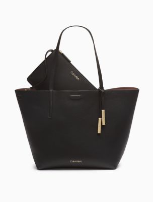 calvin klein black tote