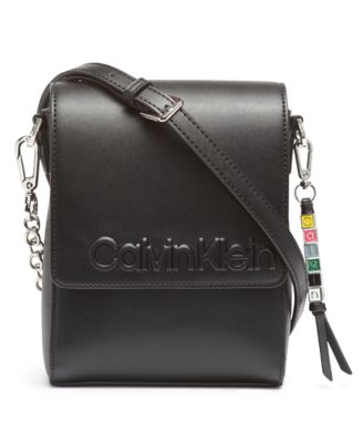 calvin klein snap flap crossbody
