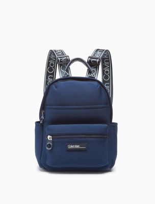 blue calvin klein backpack