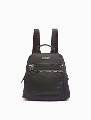 calvin klein nylon logo backpack