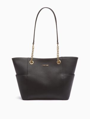 leather chain handbag