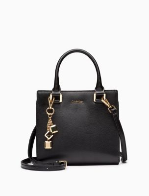 Saffiano Leather Crossbody Satchel 