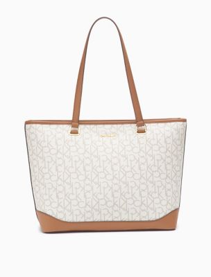 calvin klein logo tote