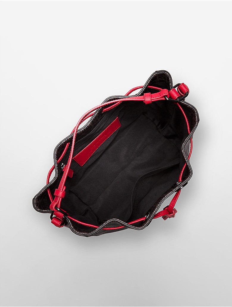 calvin klein womens jordan ombre drawstring bucket bag | eBay
