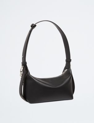 Calvin Klein Nylon Chain Shoulder Bag in Black