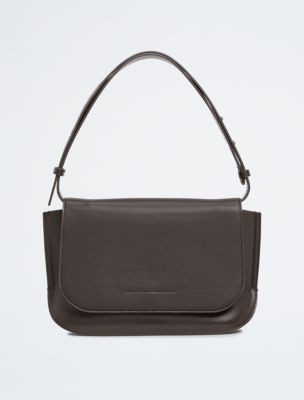 Calvin Klein Women's Elemental Mini Flap Messenger Bag - Brown