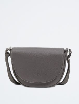 ★ ★ Here is the Black White CKJ Sherpa Saddle S All Day Saddle Bag | Calvin Klein