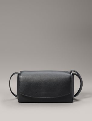 Buy Calvin Klein Sleek Micro Textured Crossbody Bag In Black