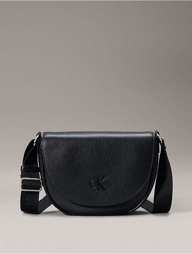 Calvin Klein Collection Sculpted Monogram Crossbody Bag w/ Signature Flap