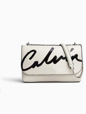 calvin klein flap bag