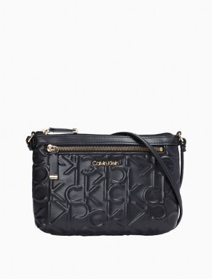 calvin klein monogram shoulder bag