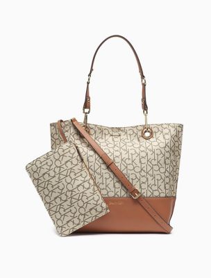 calvin klein sonoma reversible tote with pouch